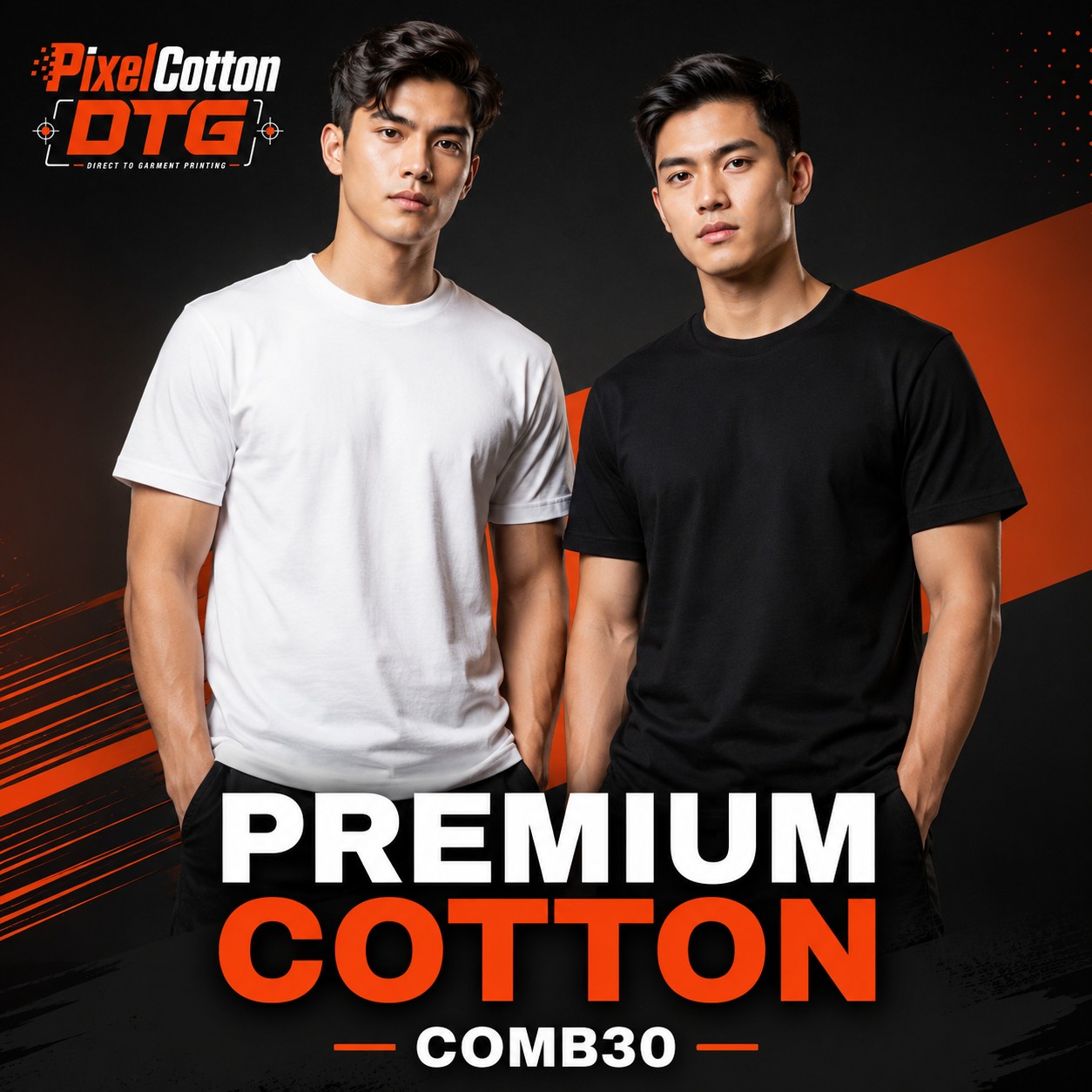 เสื้อ Premium Cotton Comb30 PixelCotton DTG